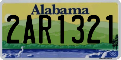 AL license plate 2AR1321