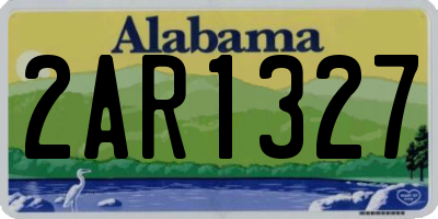 AL license plate 2AR1327