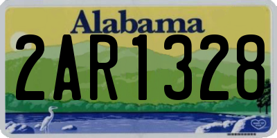 AL license plate 2AR1328