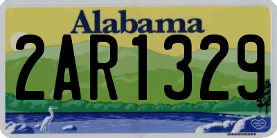 AL license plate 2AR1329