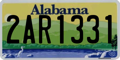 AL license plate 2AR1331