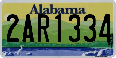 AL license plate 2AR1334