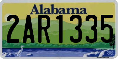 AL license plate 2AR1335