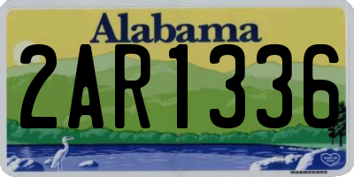 AL license plate 2AR1336