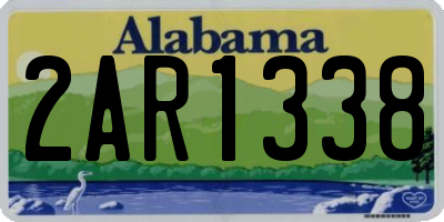 AL license plate 2AR1338