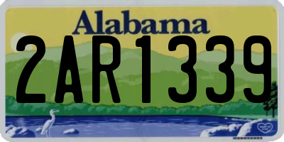 AL license plate 2AR1339