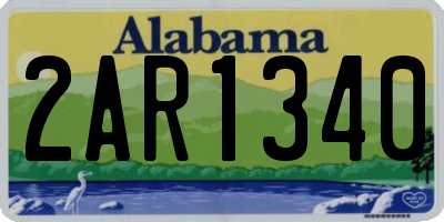 AL license plate 2AR1340
