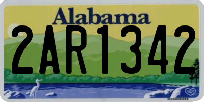 AL license plate 2AR1342