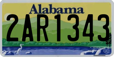 AL license plate 2AR1343