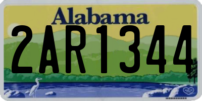 AL license plate 2AR1344