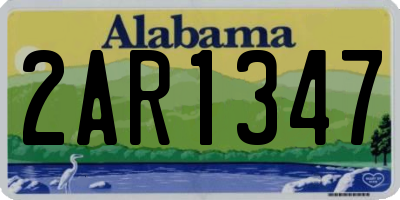 AL license plate 2AR1347