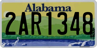 AL license plate 2AR1348