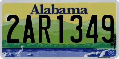 AL license plate 2AR1349