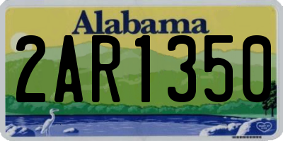 AL license plate 2AR1350