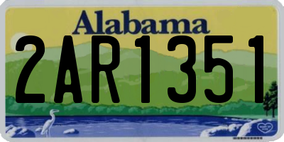 AL license plate 2AR1351