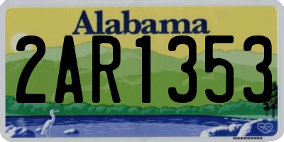 AL license plate 2AR1353