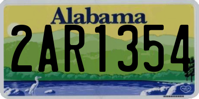 AL license plate 2AR1354