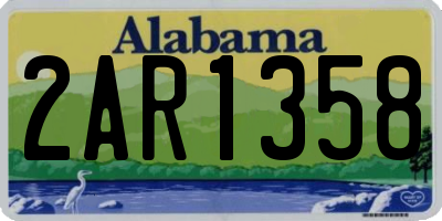 AL license plate 2AR1358