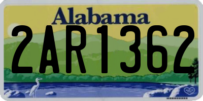 AL license plate 2AR1362