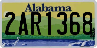 AL license plate 2AR1368