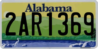 AL license plate 2AR1369