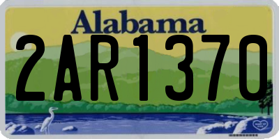 AL license plate 2AR1370