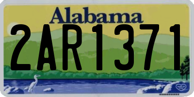 AL license plate 2AR1371