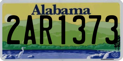 AL license plate 2AR1373