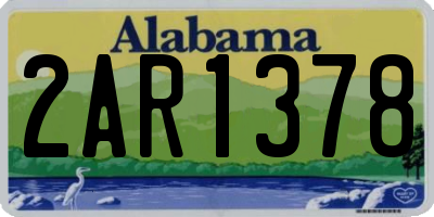 AL license plate 2AR1378