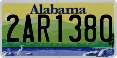 AL license plate 2AR1380