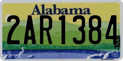 AL license plate 2AR1384