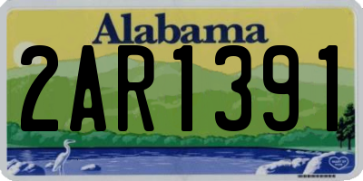 AL license plate 2AR1391