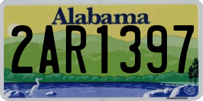 AL license plate 2AR1397