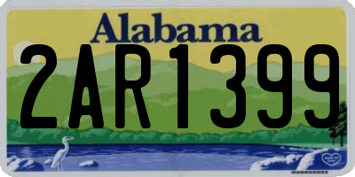 AL license plate 2AR1399