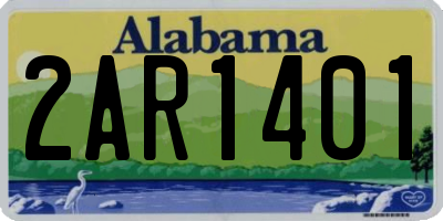 AL license plate 2AR1401