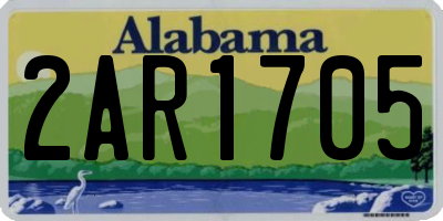 AL license plate 2AR1705