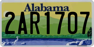 AL license plate 2AR1707