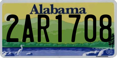 AL license plate 2AR1708