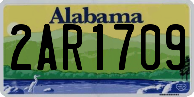 AL license plate 2AR1709