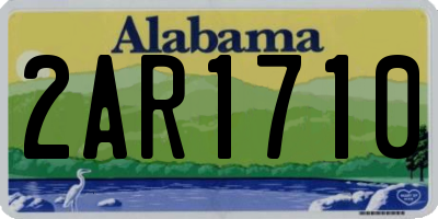 AL license plate 2AR1710
