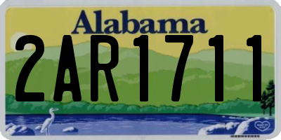 AL license plate 2AR1711