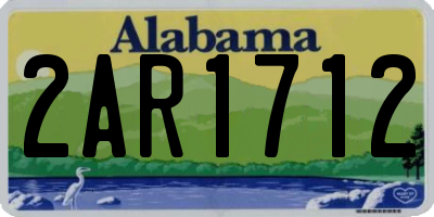 AL license plate 2AR1712