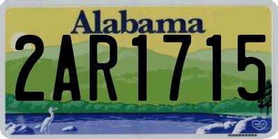 AL license plate 2AR1715