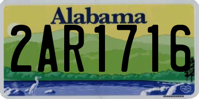 AL license plate 2AR1716