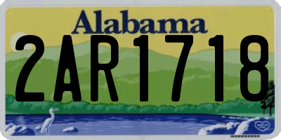AL license plate 2AR1718