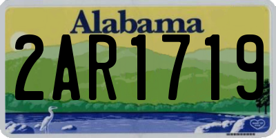 AL license plate 2AR1719