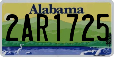 AL license plate 2AR1725