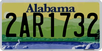 AL license plate 2AR1732