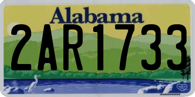 AL license plate 2AR1733