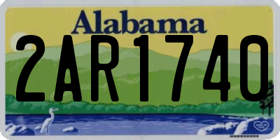 AL license plate 2AR1740